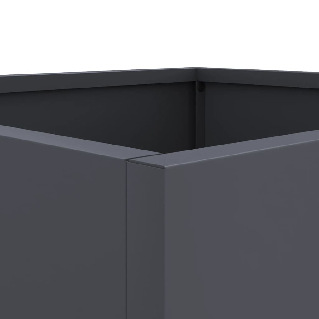 vidaXL Planters 2 pcs Anthracite 49x47x46 cm Steel