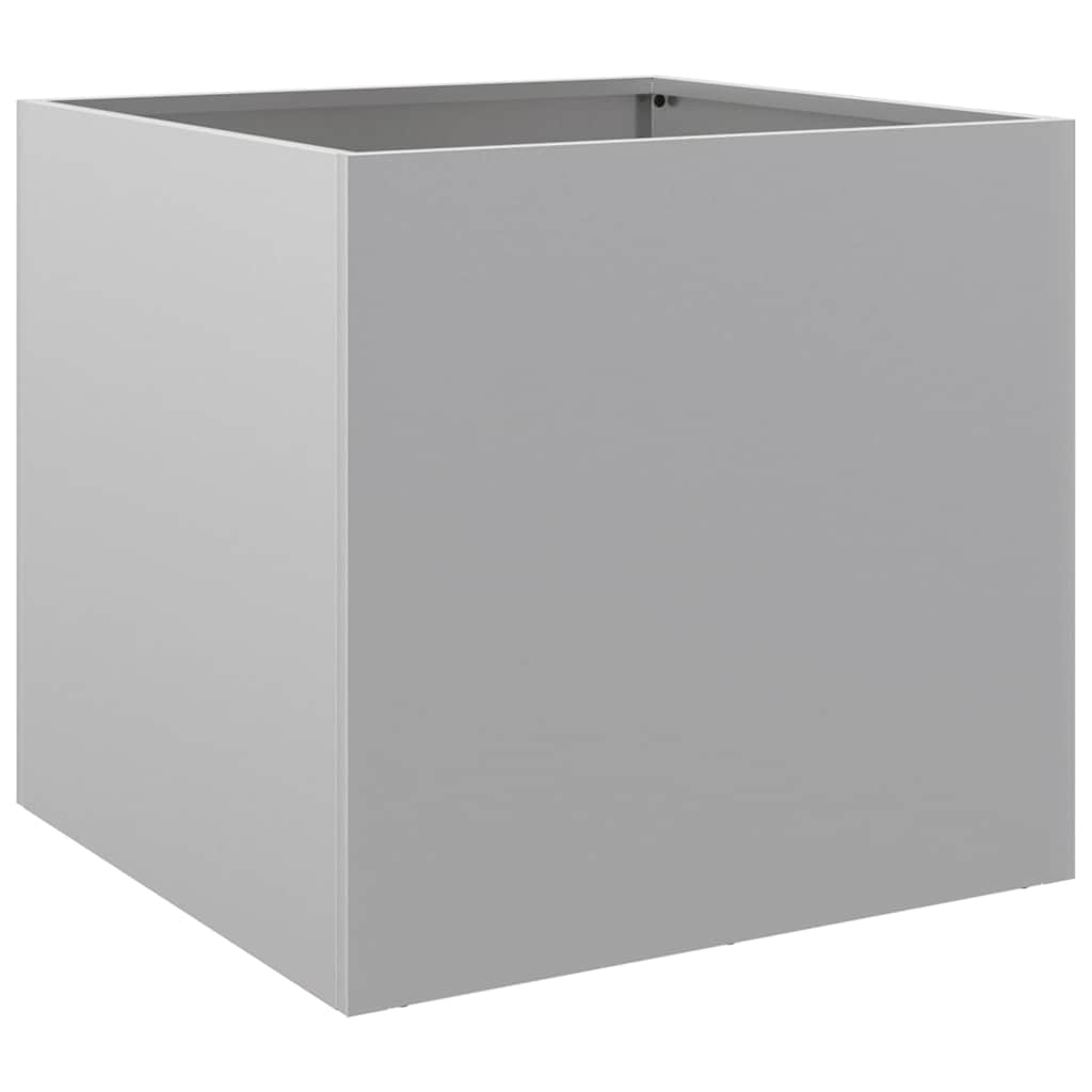 vidaXL Planters 2 pcs Silver 49x47x46 cm Galvanised Steel