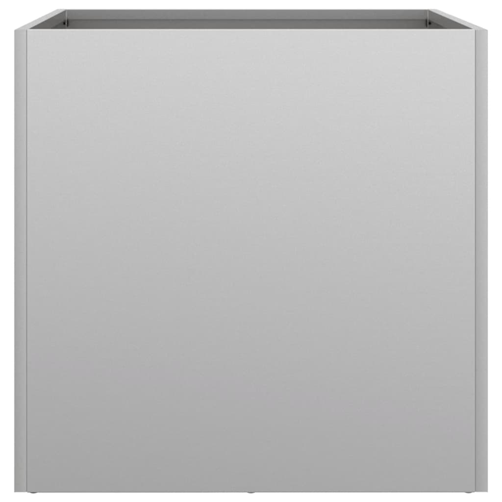 vidaXL Planters 2 pcs Silver 49x47x46 cm Galvanised Steel