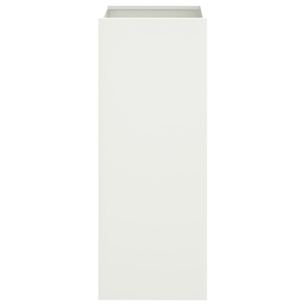 vidaXL Planter White 32x29x75 cm Steel