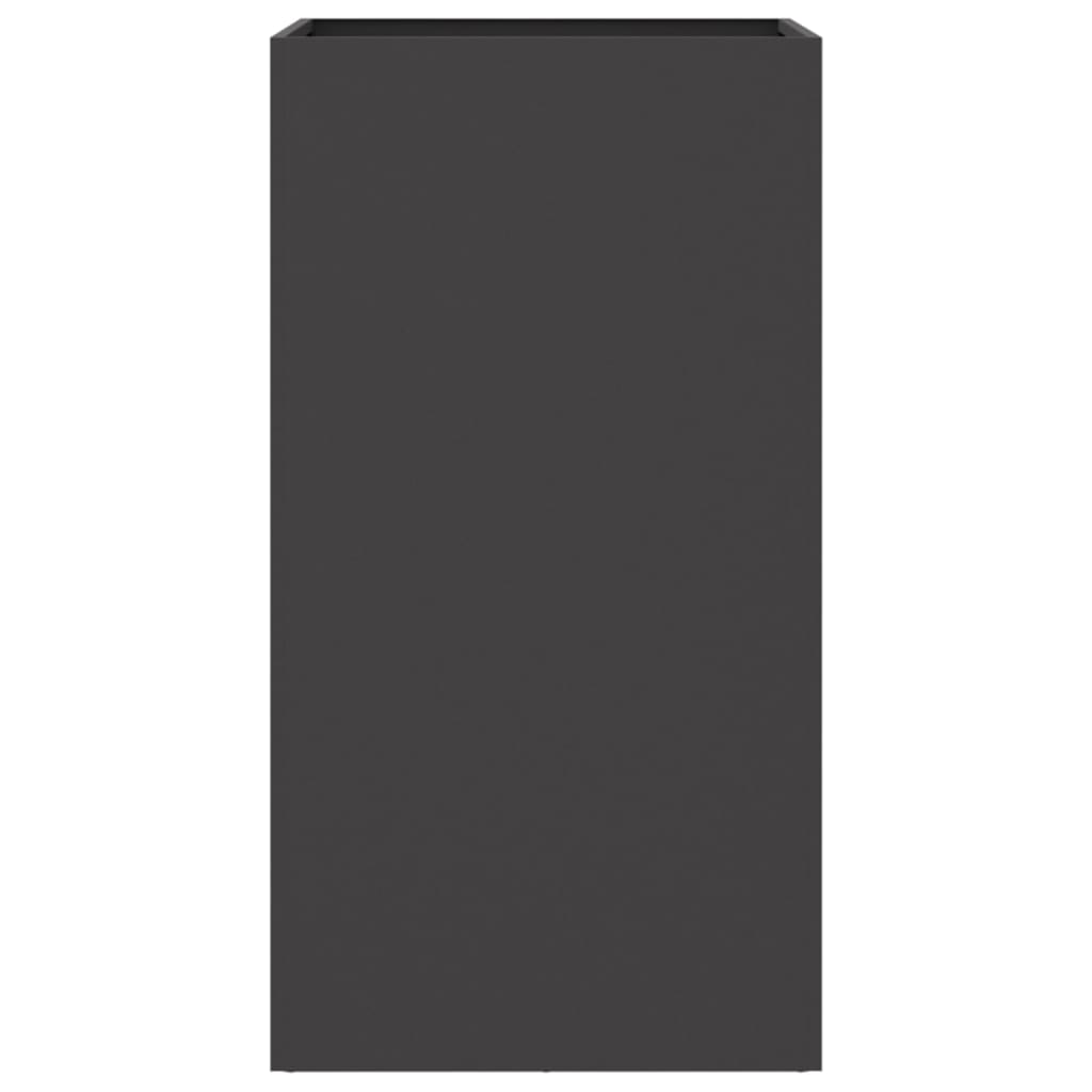 vidaXL Planter Black 42x38x75 cm Steel