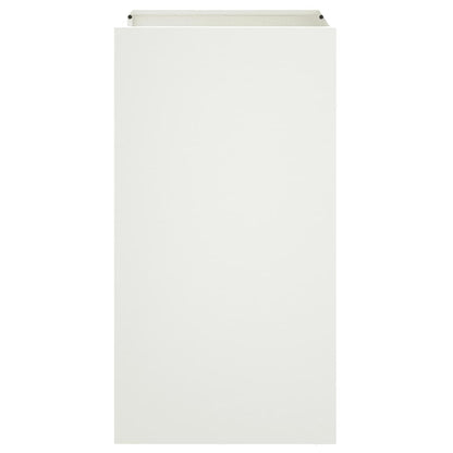 vidaXL Planter White 42x38x75 cm Steel