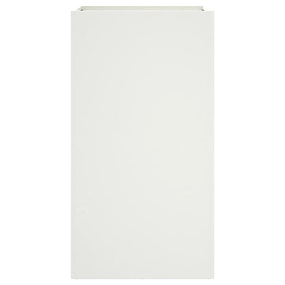 vidaXL Planter White 42x38x75 cm Steel