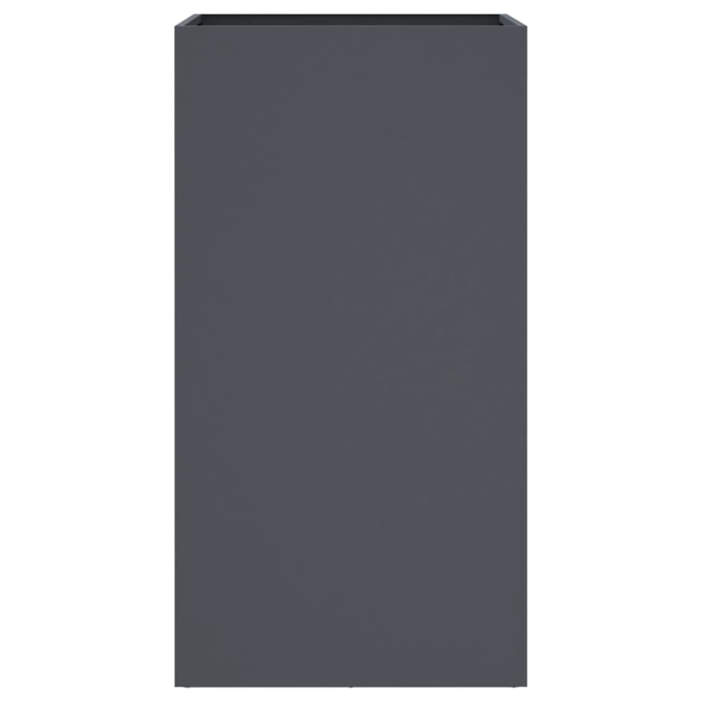 vidaXL Planter Anthracite 42x38x75 cm Steel