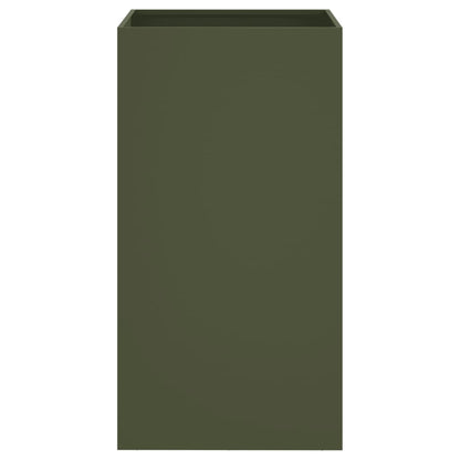 vidaXL Planter Olive Green 42x38x75 cm Steel