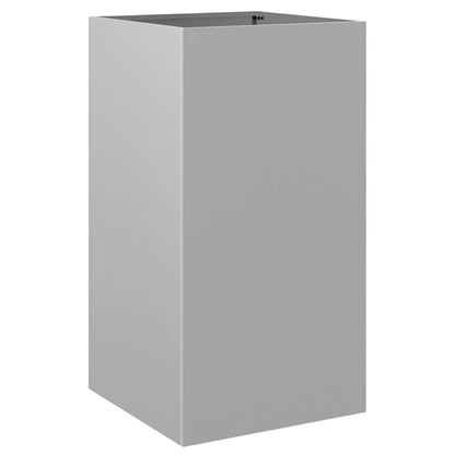 vidaXL Planter Silver 42x38x75 cm Galvanised Steel