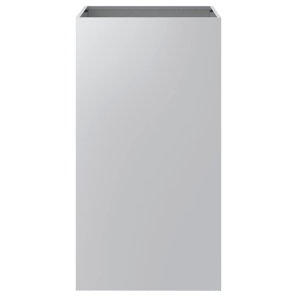 vidaXL Planter Silver 42x38x75 cm Galvanised Steel