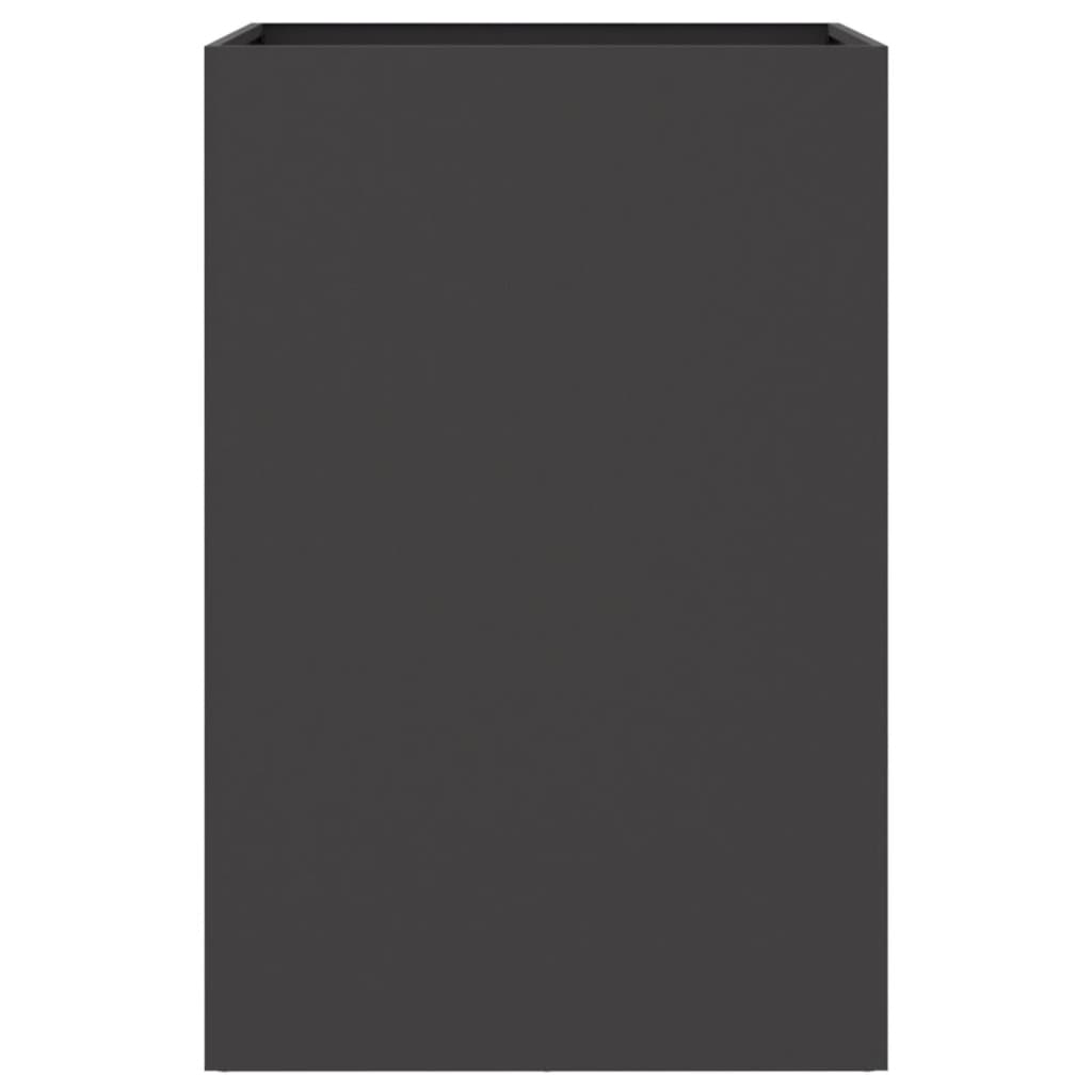 vidaXL Planter Black 52x48x75 cm Steel