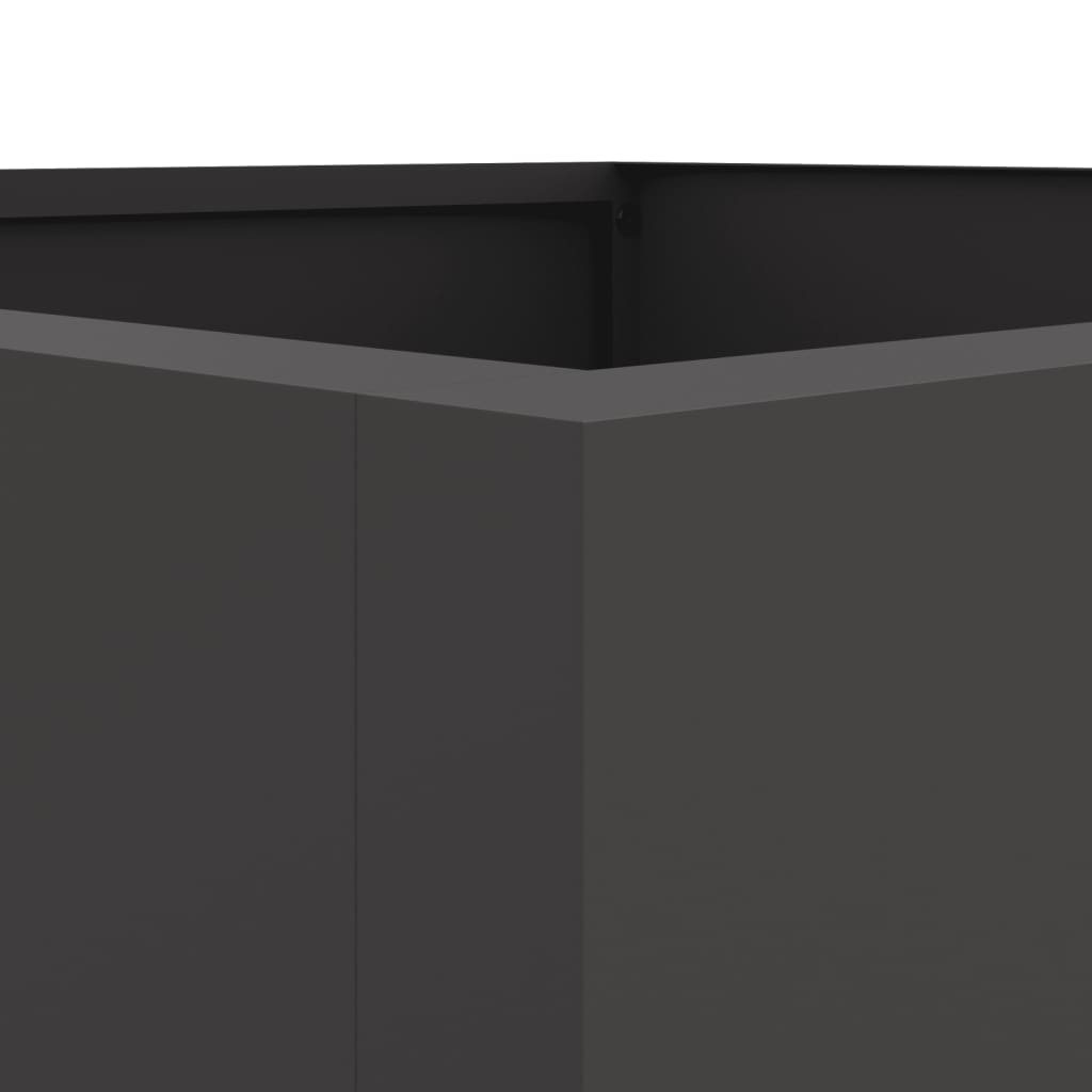 vidaXL Planter Black 52x48x75 cm Steel