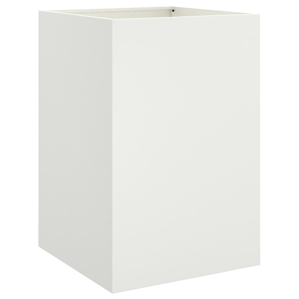 vidaXL Planter White 52x48x75 cm Steel