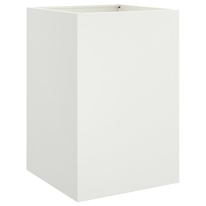 vidaXL Planter White 52x48x75 cm Steel