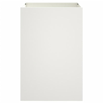 vidaXL Planter White 52x48x75 cm Steel