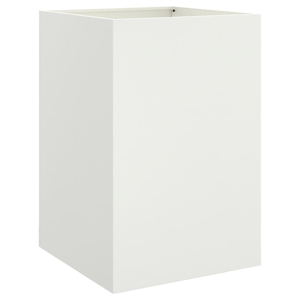 vidaXL Planter White 52x48x75 cm Steel