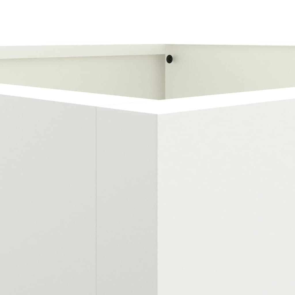 vidaXL Planter White 52x48x75 cm Steel