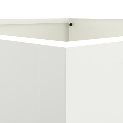 vidaXL Planter White 52x48x75 cm Steel