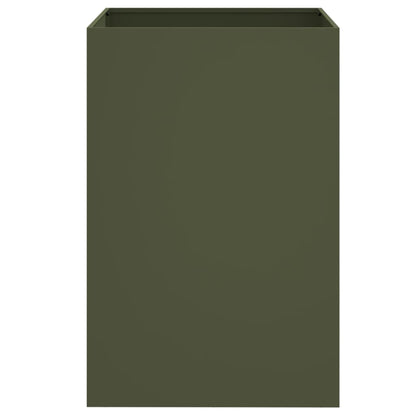 vidaXL Planter Olive Green 52x48x75 cm Steel