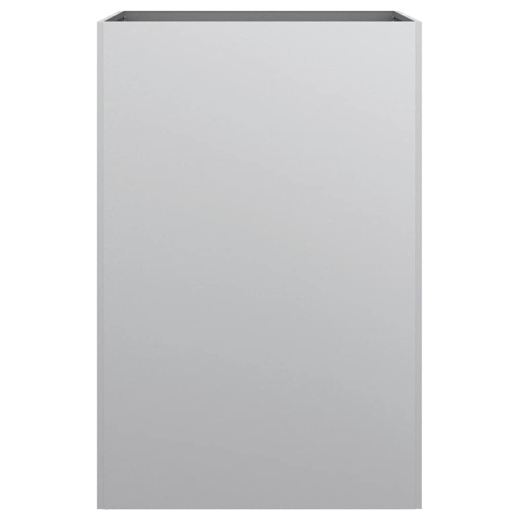 vidaXL Planter Silver 52x48x75 cm Galvanised Steel