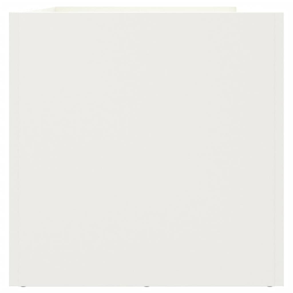 vidaXL Planter White 62x30x29 cm Steel