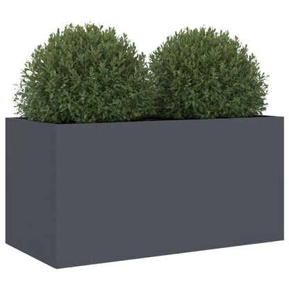 vidaXL Planter Anthracite 62x30x29 cm Steel