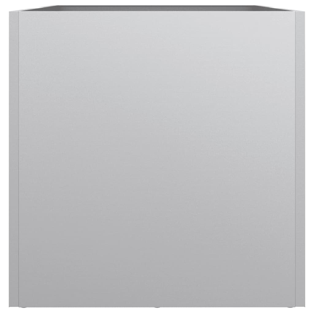 vidaXL Planter Silver 62x30x29 cm Galvanised Steel