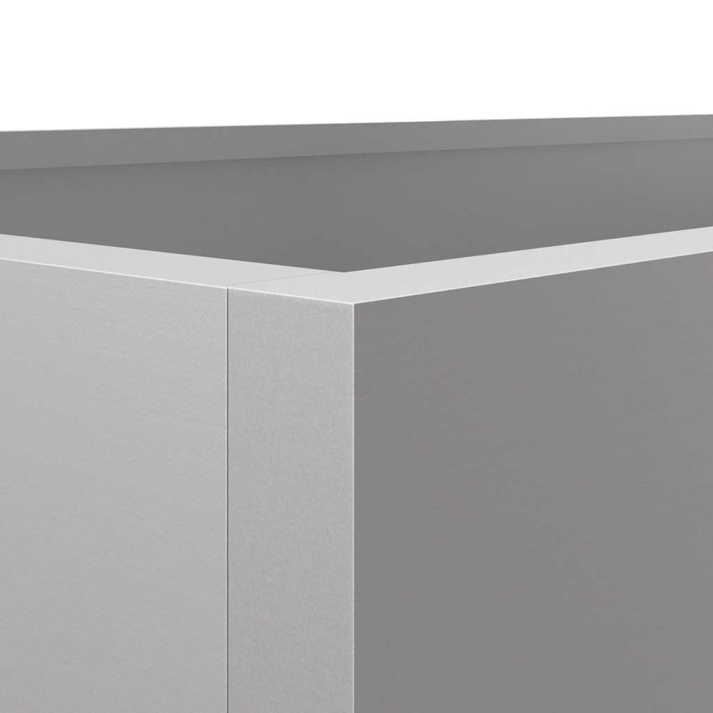 vidaXL Planter Silver 62x30x29 cm Galvanised Steel