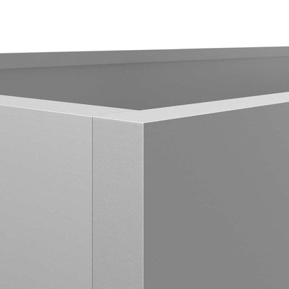 vidaXL Planter Silver 62x30x29 cm Galvanised Steel