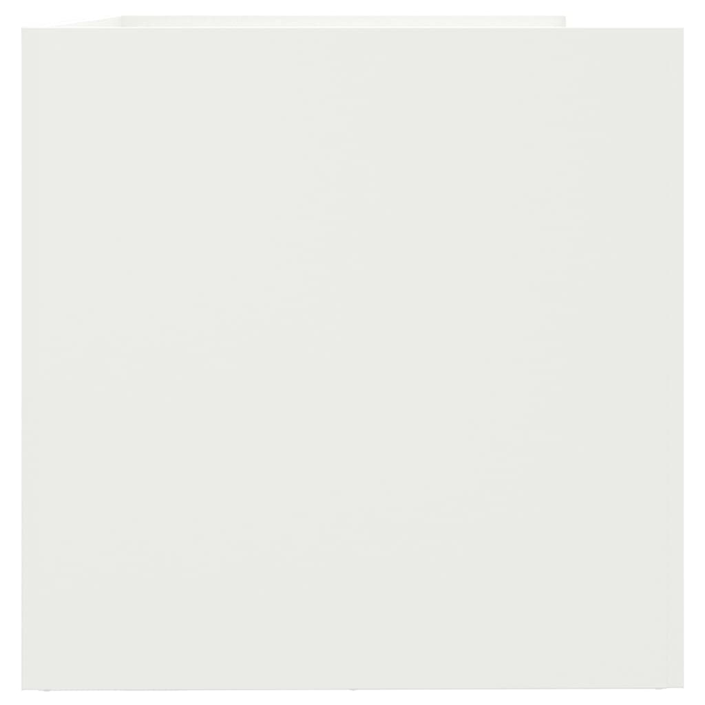 vidaXL Planter White 62x40x39 cm Steel