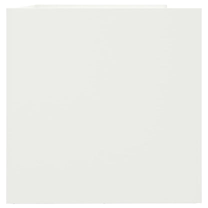 vidaXL Planter White 62x40x39 cm Steel