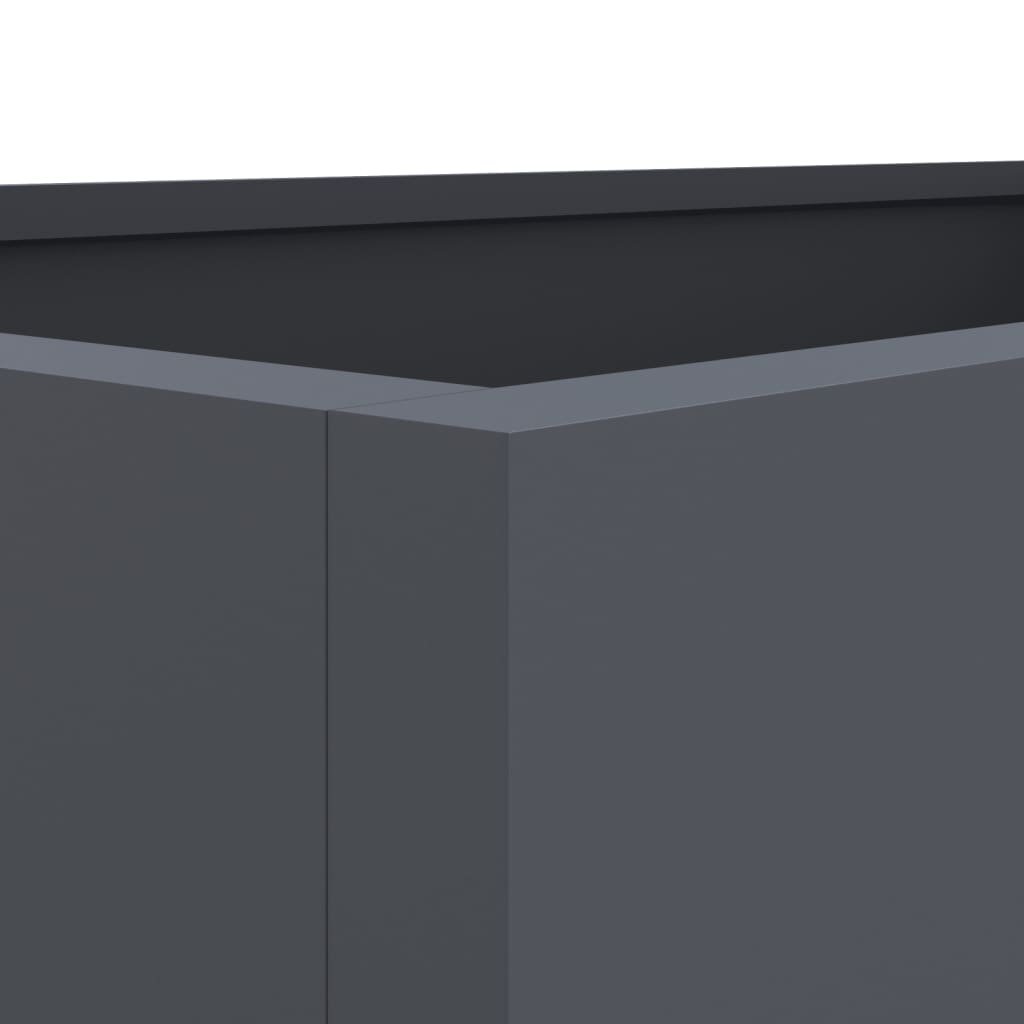 vidaXL Planter Anthracite 62x40x39 cm Steel