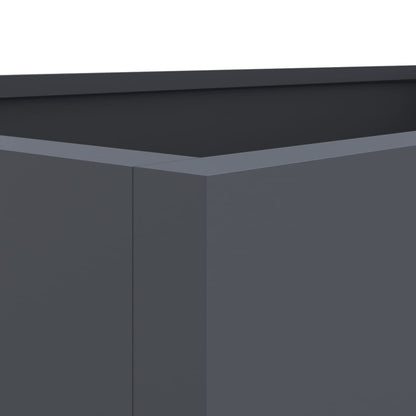 vidaXL Planter Anthracite 62x40x39 cm Steel