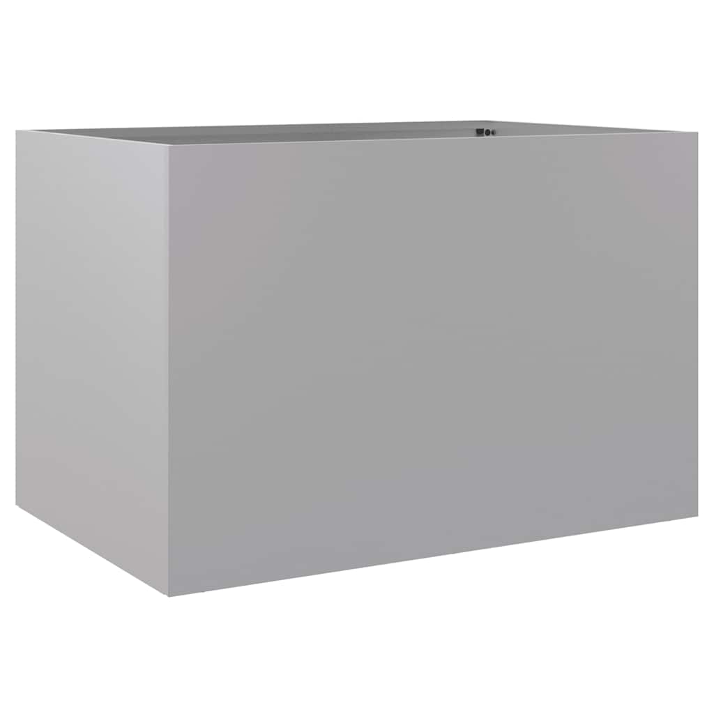 vidaXL Planter Silver 62x40x39 cm Galvanised Steel