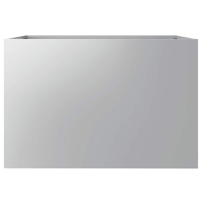 vidaXL Planter Silver 62x40x39 cm Galvanised Steel
