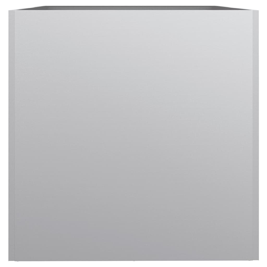 vidaXL Planter Silver 62x40x39 cm Galvanised Steel