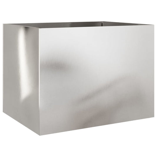 vidaXL Planter Silver 62x47x46 cm Stainless Steel