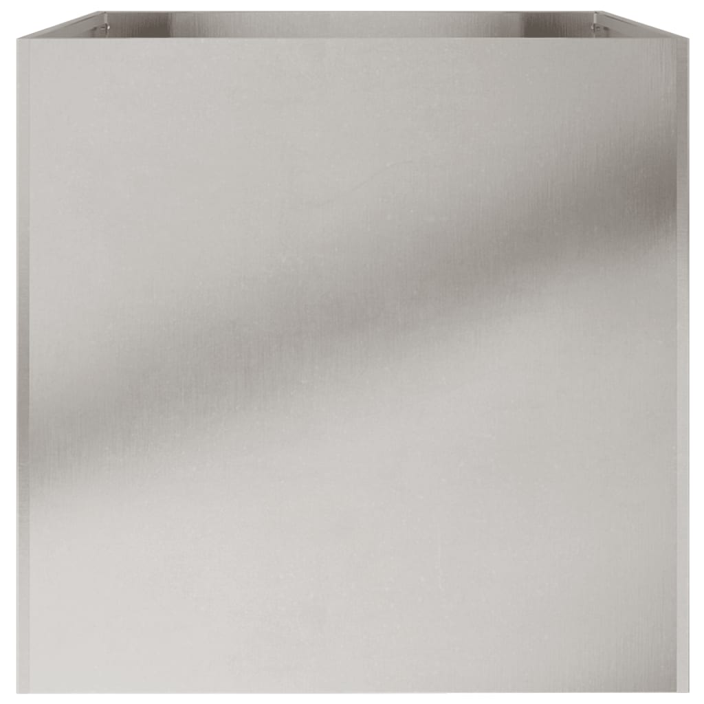 vidaXL Planter Silver 62x47x46 cm Stainless Steel