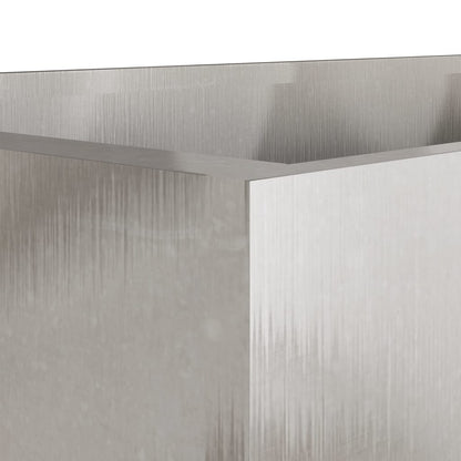 vidaXL Planter Silver 62x47x46 cm Stainless Steel