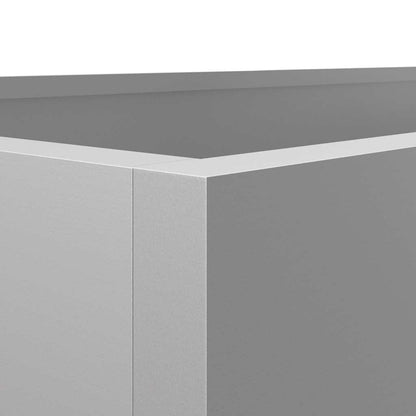 vidaXL Planter Silver 62x47x46 cm Galvanised Steel