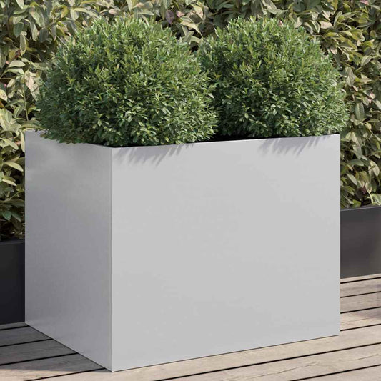 vidaXL Planter Silver 62x47x46 cm Galvanised Steel