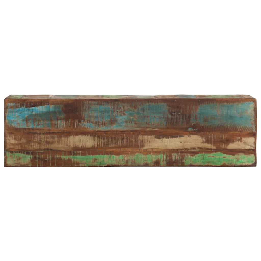 vidaXL Console Table 110x30x75 cm Solid Wood Reclaimed and Iron