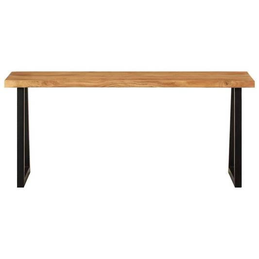 vidaXL Bench with Live Edge 105 cm Solid Wood Acacia