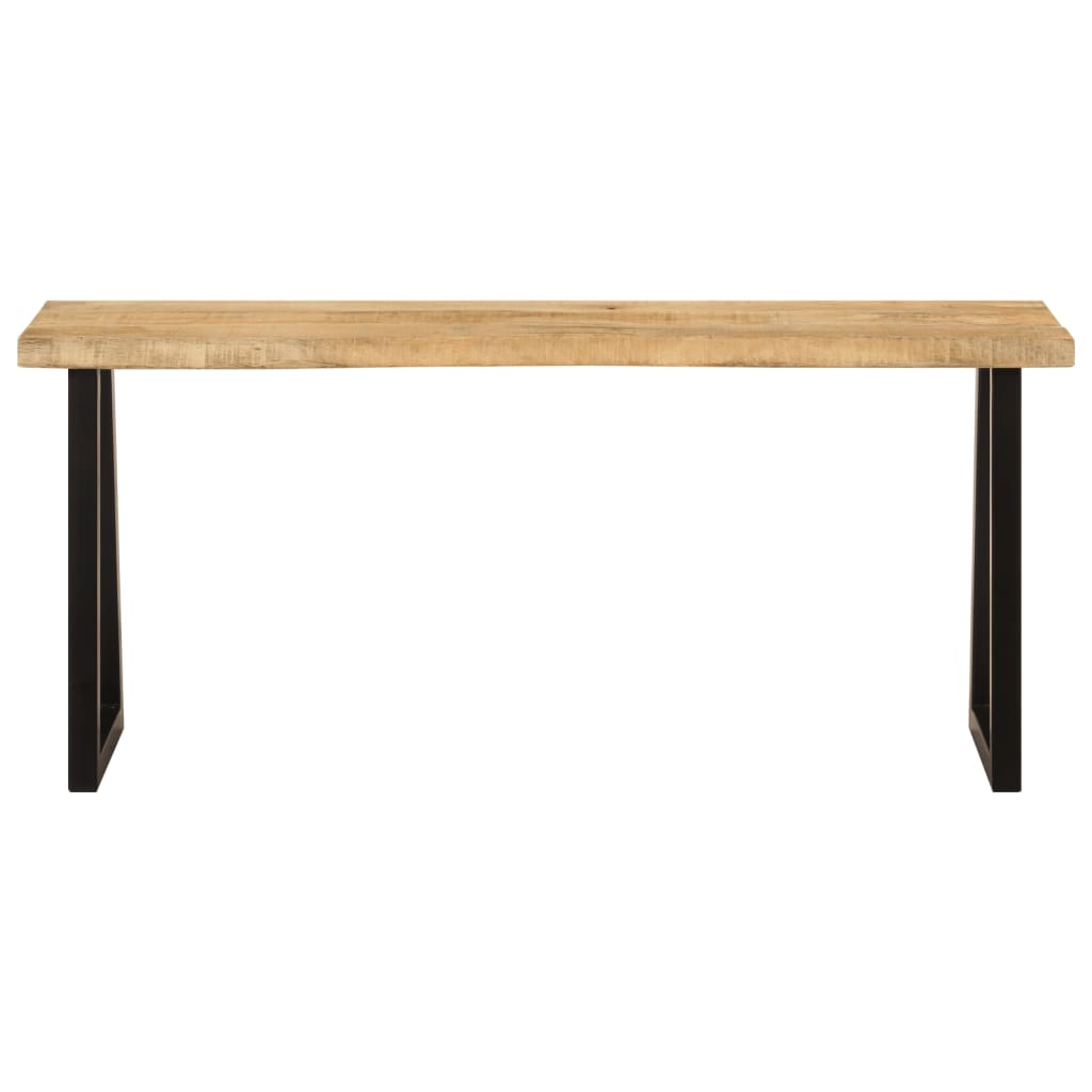 vidaXL Bench with Live Edge 105 cm Solid Wood Mango