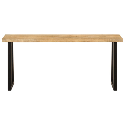 vidaXL Bench with Live Edge 105 cm Solid Wood Mango