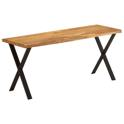 vidaXL Bench with Live Edge 105 cm Solid Wood Acacia