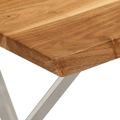 vidaXL Bench with Live Edge 105 cm Solid Wood Acacia