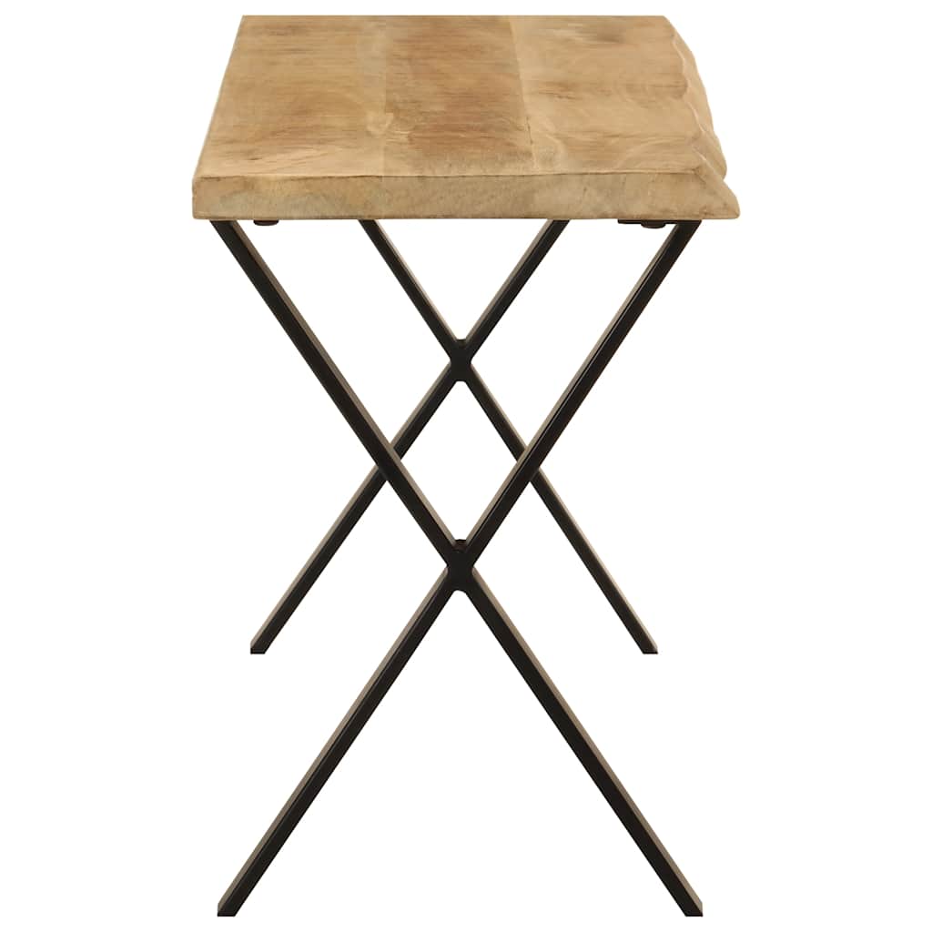 vidaXL Bench with Live Edge 105 cm Solid Wood Mango