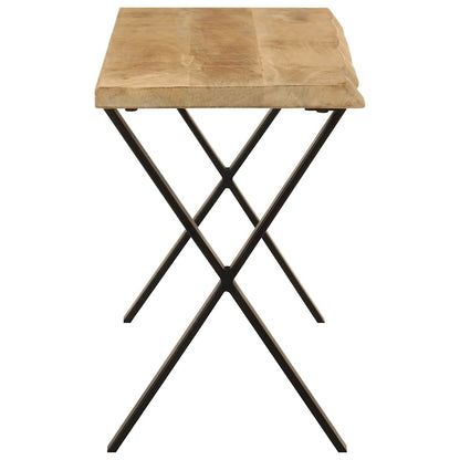 vidaXL Bench with Live Edge 105 cm Solid Wood Mango
