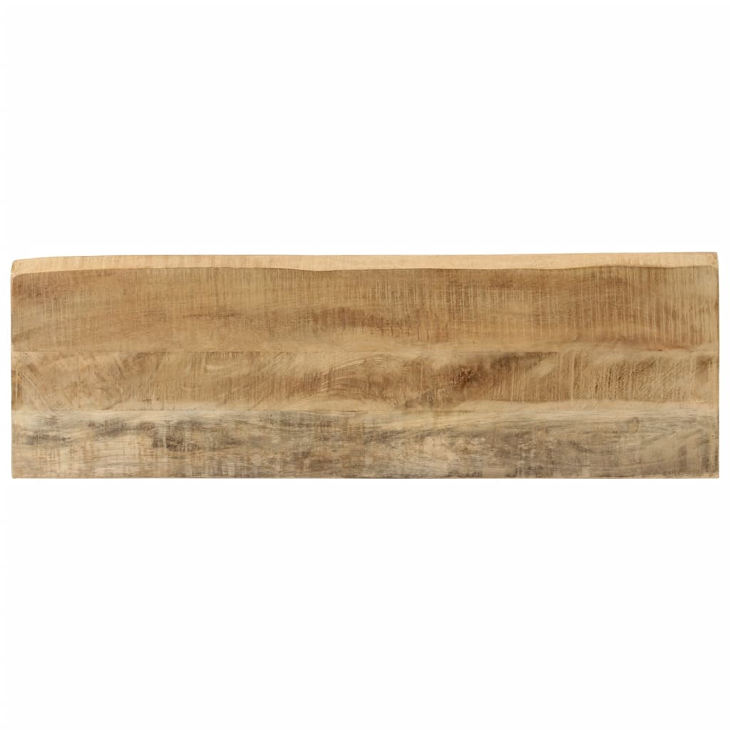 vidaXL Console Table with Live Edge 105x33x76 cm Solid Wood Mango