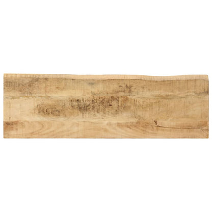vidaXL Console Table with Live Edge 105x33x76 cm Solid Wood Mango