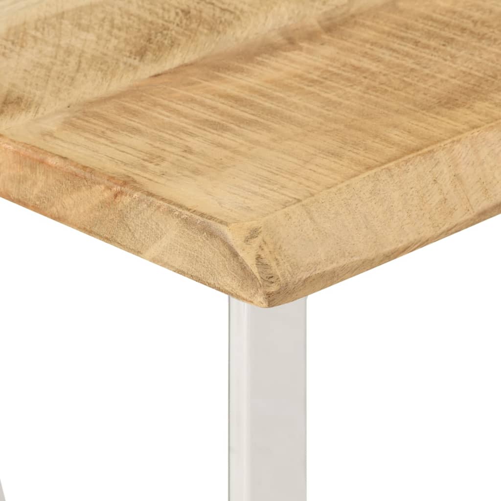 vidaXL Console Table with Live Edge 105x33x76 cm Solid Wood Mango