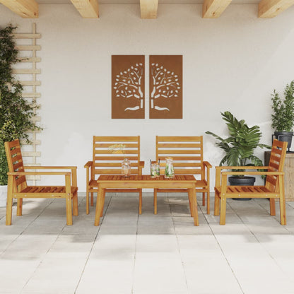 vidaXL Garden Lounge Set | Natural Wood | Solid Acacia wood | Standard | Durable